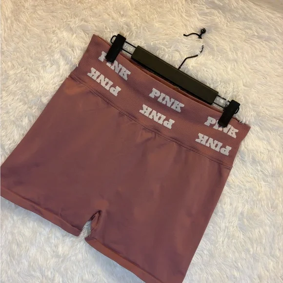 PINK Victoria's Secret Women's Dusty Rose Bike Shorts | Activewear | Size XL 💗✨ - Picture 3 of 16